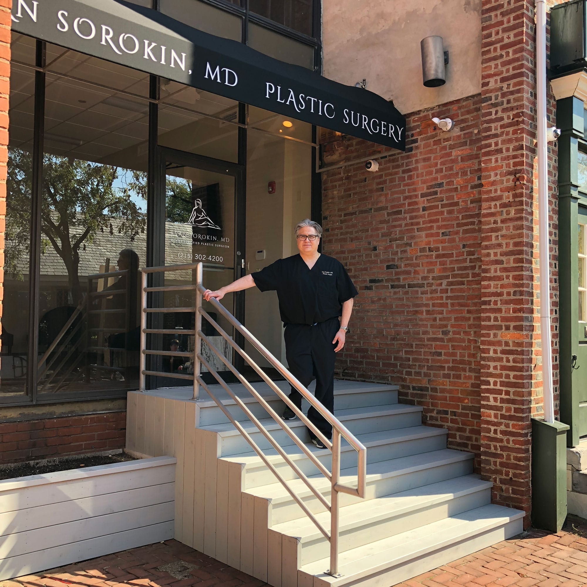 Dr. Sorokin at his new Philadelphia office for Botox, Filler and Laser treatments